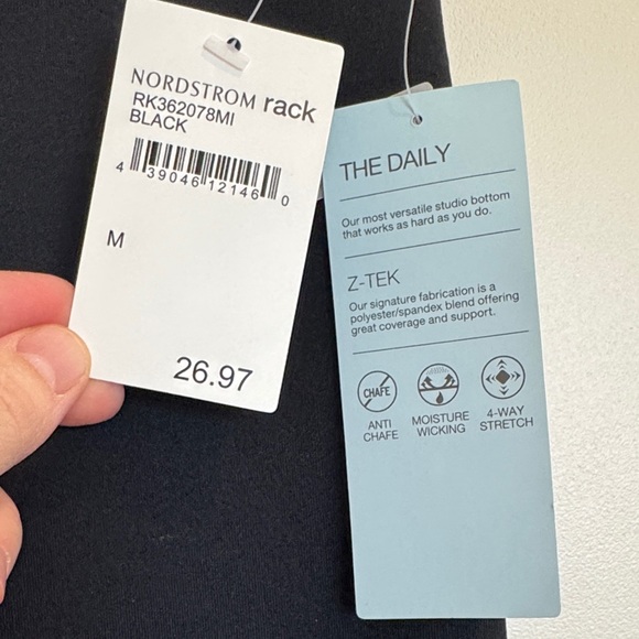 NWT Zella Women’s Black High Waist Legging Size Medium - Picture 4 of 6